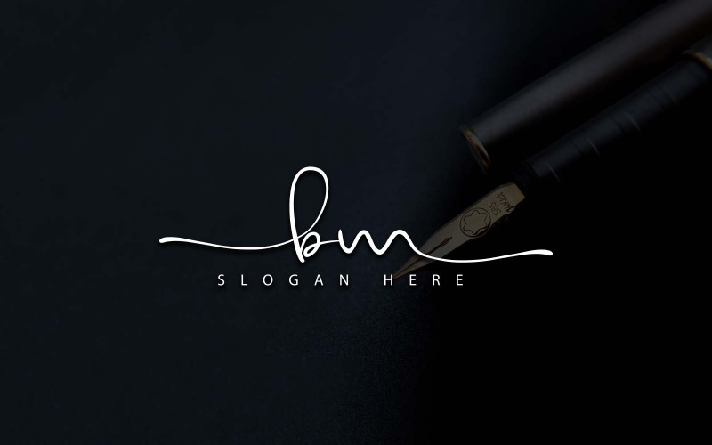 Creatieve fotografie BM brief Logo ontwerp
