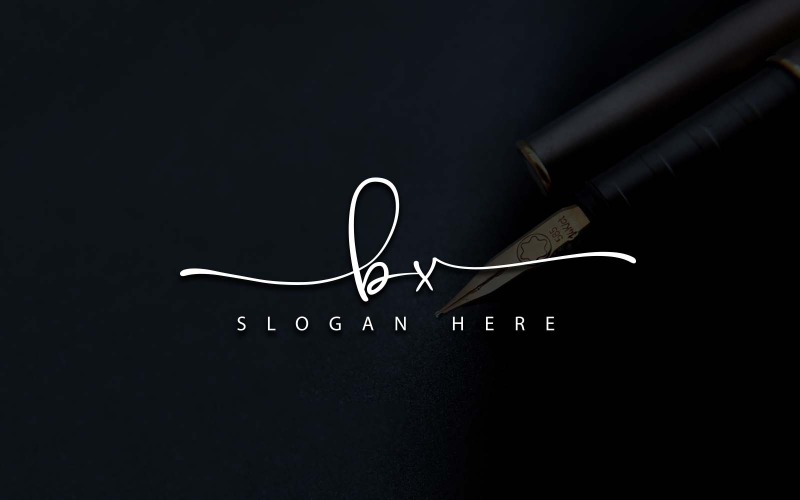 Creative Photography BX Letter Logo Design