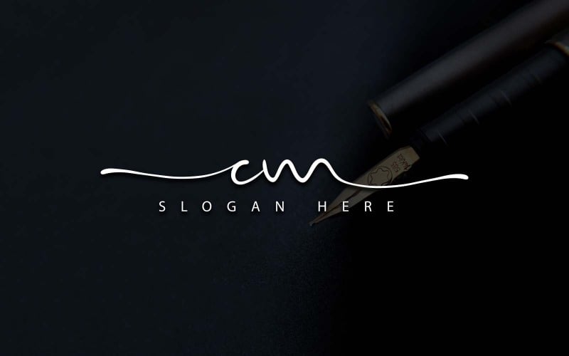 Creative Photography CM Letter Logo Design