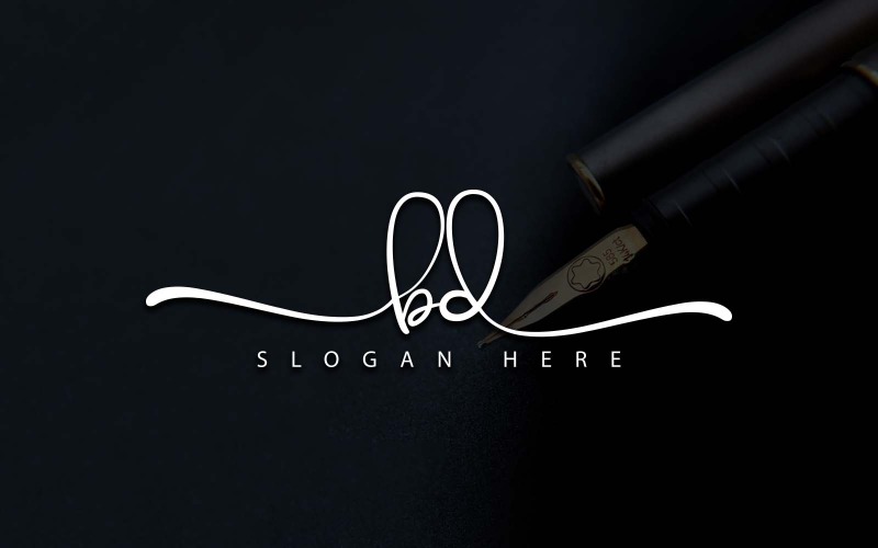 Fotografia creativa BD Letter Logo Design