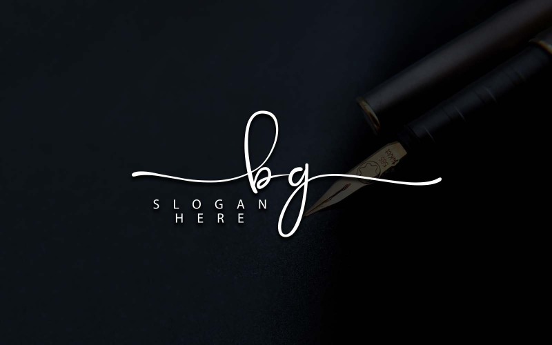 Fotografia creativa BG Letter Logo Design