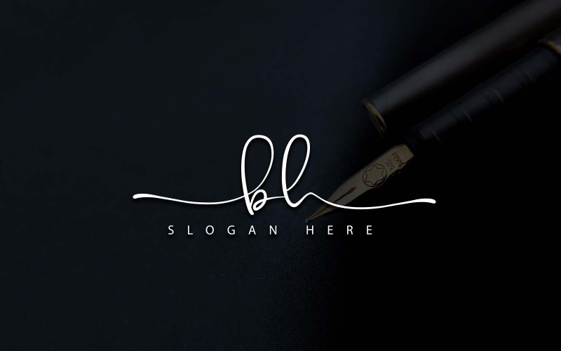 Fotografia creativa BH Letter Logo Design