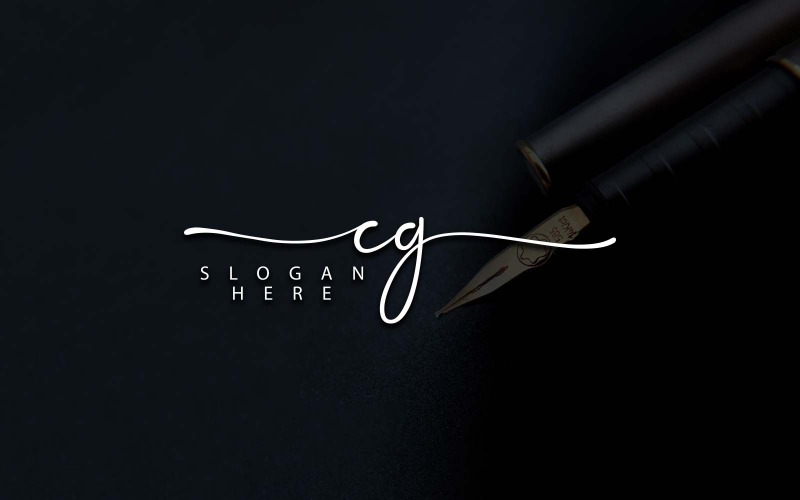 Kreatív fotózás CG Letter Logo Design