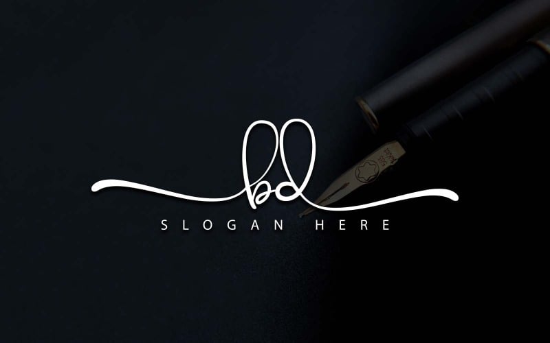 Kreativní fotografie BD Letter Logo Design