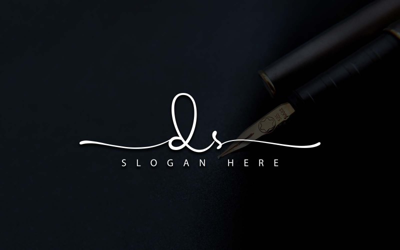 Creatieve fotografie DS brief logo ontwerp