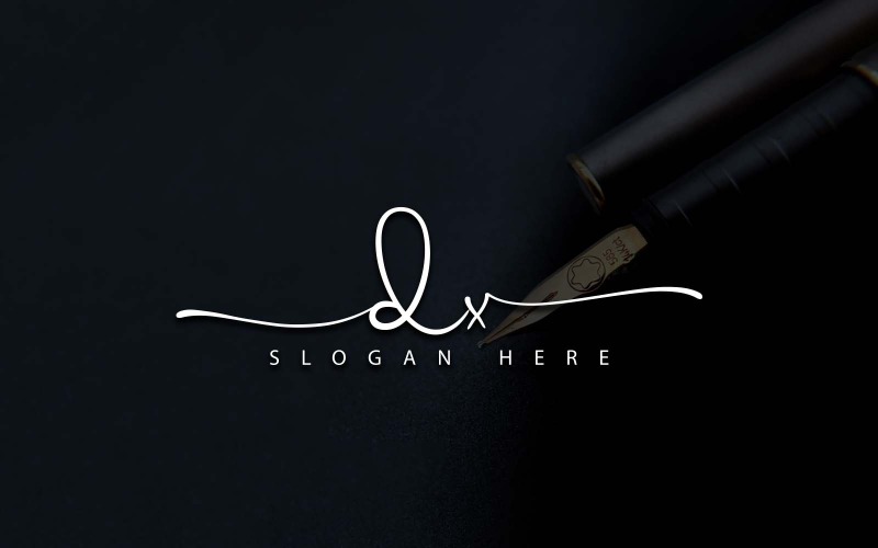 Creatieve fotografie DX brief Logo ontwerp