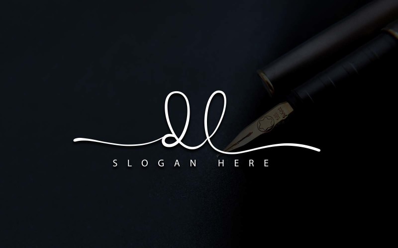 Fotografia creativa DL Letter Logo Design