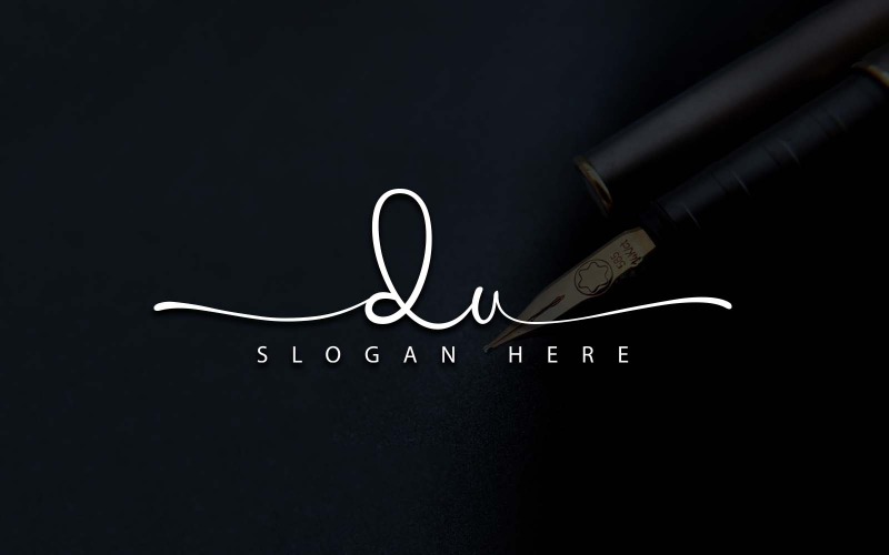 Fotografia Criativa DU Letter Logo Design