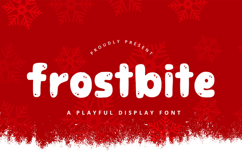 Frostbite - Roztomilé hravé písmo