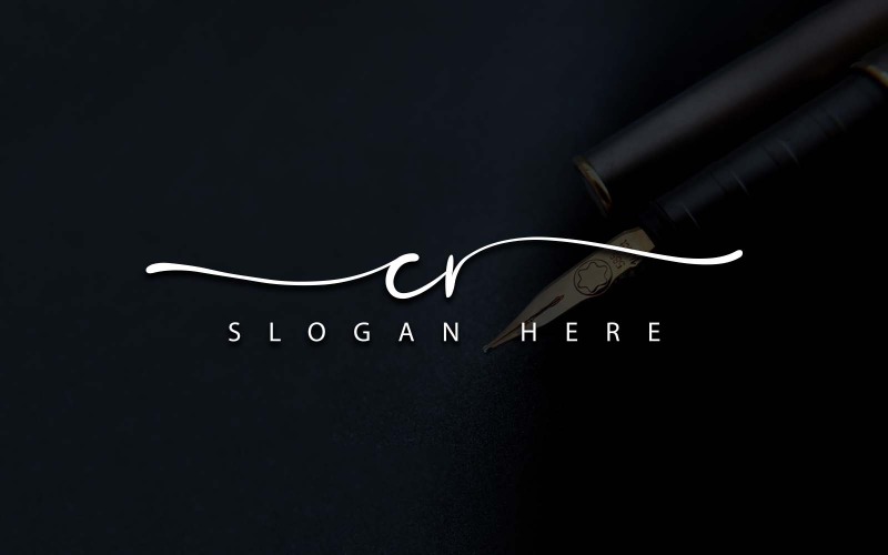 Kreativ fotografi CR Letter Logotypdesign