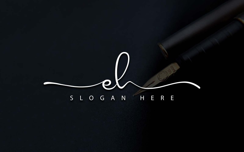 Kreativ fotografi EH Letter Logo Design