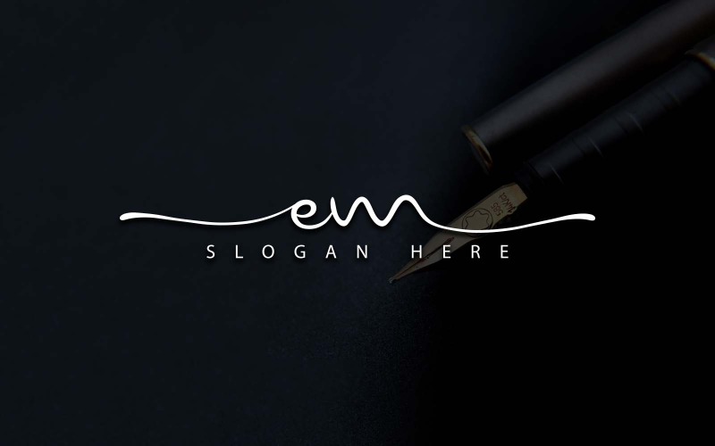 Kreative Fotografie EM Letter Logo Design