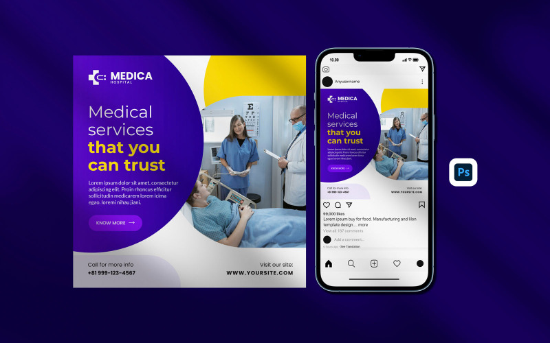 Medical Social Media Banner Mall - Instagram Mall