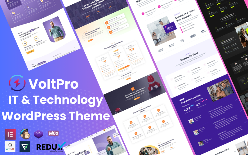 VoltPro — тема WordPress для ИТ и технологий
