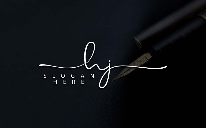 Creatieve fotografie HJ brief Logo ontwerp
