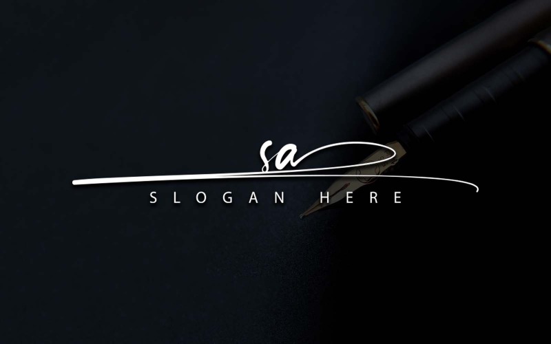 Creatieve fotografie SA brief logo ontwerp