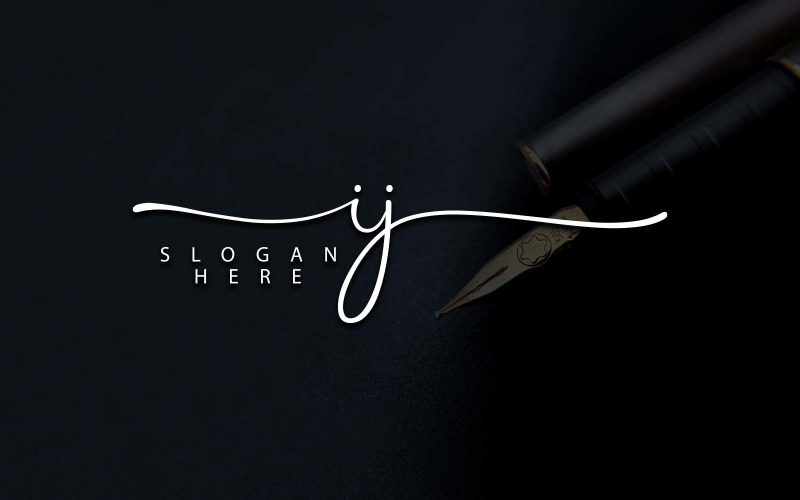 Premium Vector | Initial letters ij monogram logo design template