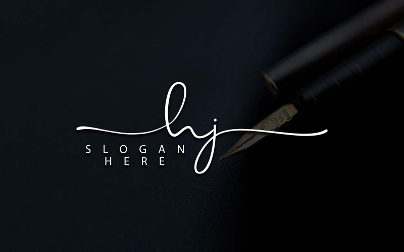 Fotografia creativa HJ Letter Logo Design