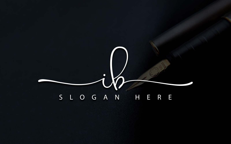 Fotografia creativa IB Lettera Logo Design