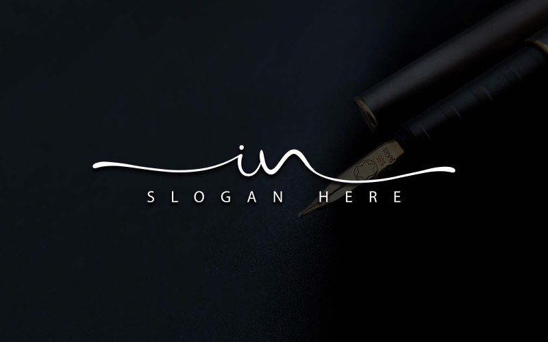 Fotografia criativa em design de logotipo de letras