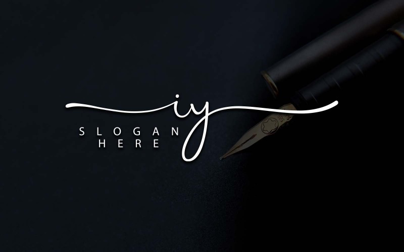 Kreatív fotózás IY Letter Logo Design