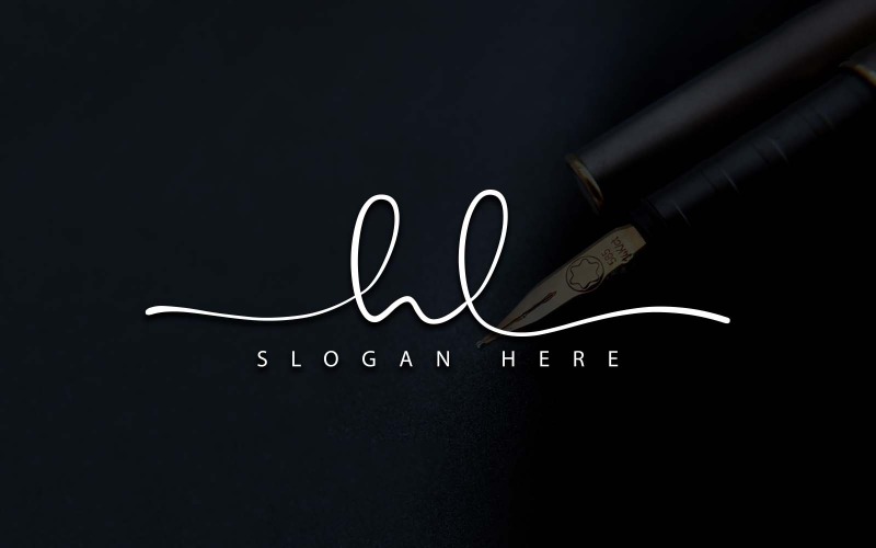 Креативная фотография Дизайн логотипа HL Letter