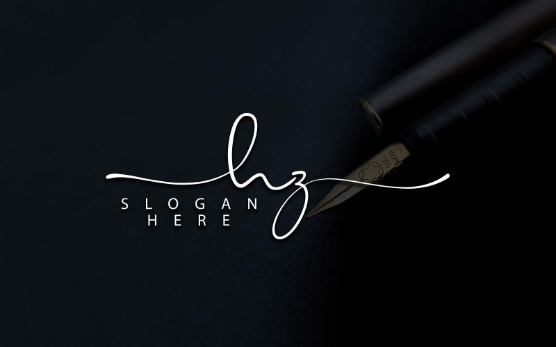 Kreativní fotografie HZ Letter Logo Design