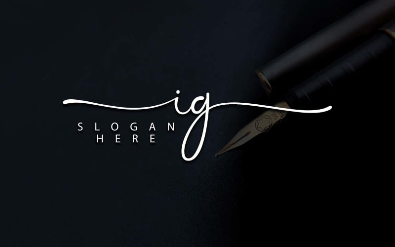 Kreativní fotografie IG dopis Logo Design