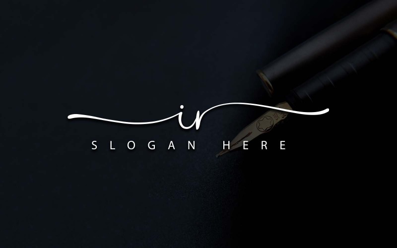 Kreativní fotografie IR Letter Logo Design