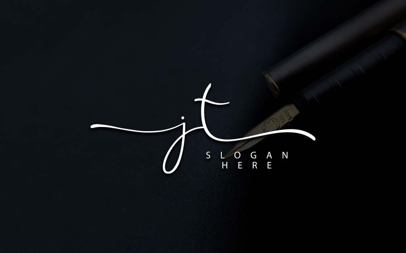 创意摄影JT字母标志设计