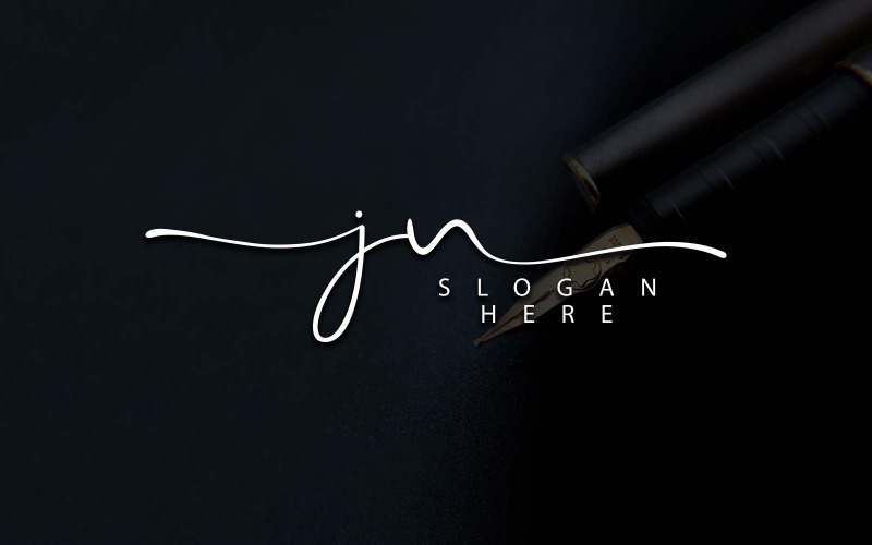 Creatieve fotografie JN brief Logo ontwerp