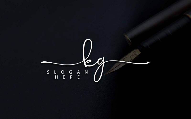 Creatieve fotografie KG brief logo ontwerp