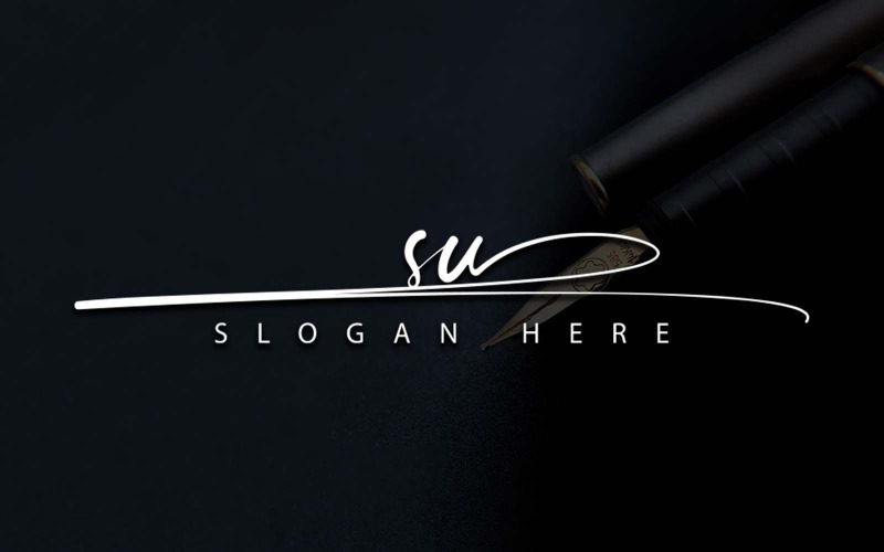 Creatieve fotografie SU brief logo ontwerp