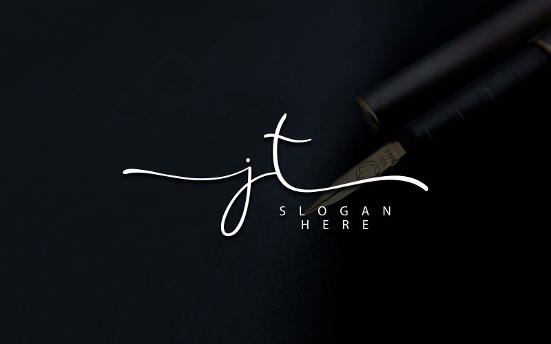 Fotografia creativa JT Letter Logo Design