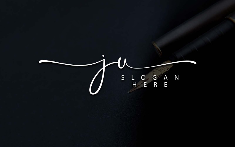 Fotografia creativa JU Lettera Logo Design