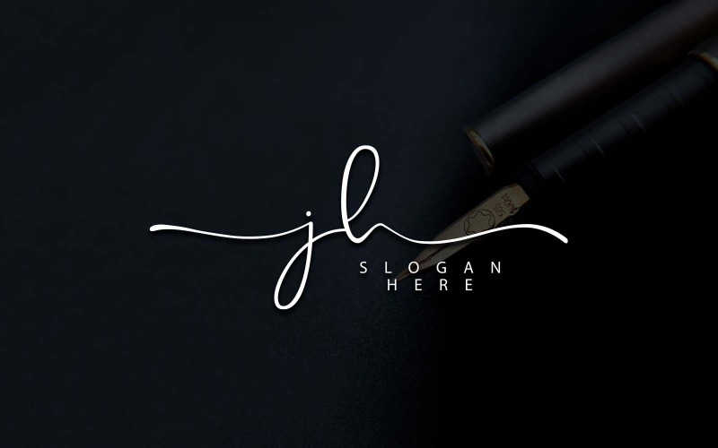 Kreativ fotografi JH Letter Logo Design
