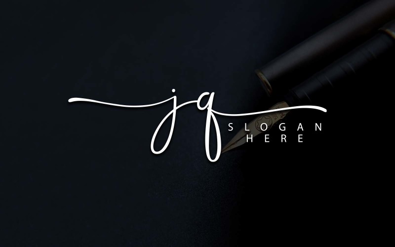 Kreativ fotografi JQ Letter Logotypdesign