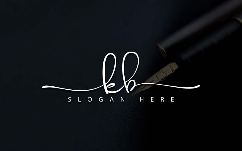 Kreativ fotografi KB Letter Logo Design
