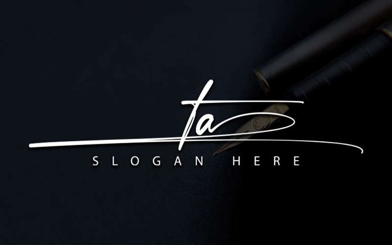 Kreativ fotografi TA Letter Logo Design