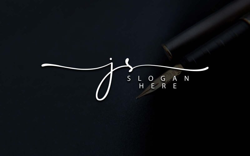 Креативная фотография Дизайн логотипа JS Letter