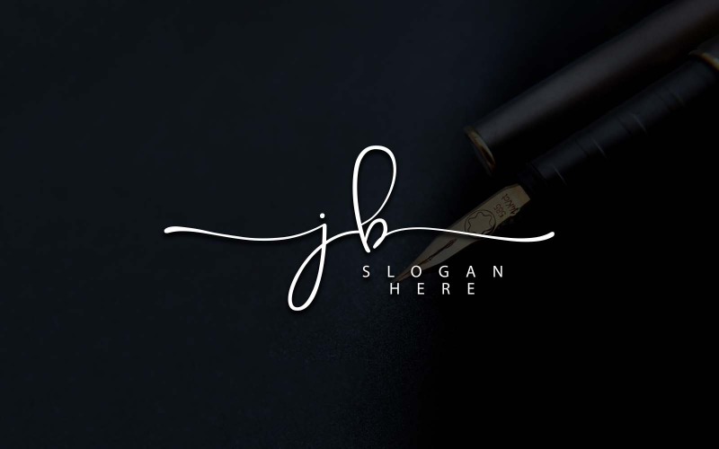 Photographie créative Création de logo avec lettre JB