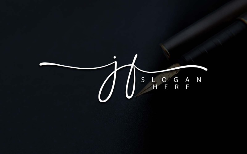 Photographie créative Création de logo avec lettre JF