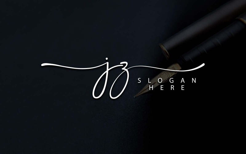 Photographie créative Création de logo avec lettre JZ