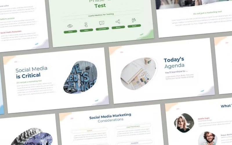 Social-Media-Strategie – Keynote-Vorlagen