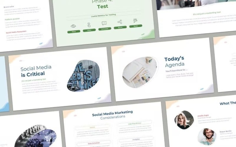 Social-Media-Strategie – Powerpoint-Vorlagen