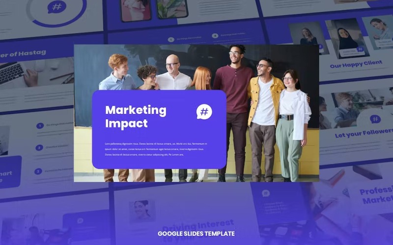 Social - Modelo de Apresentações Google de Marketing Digital