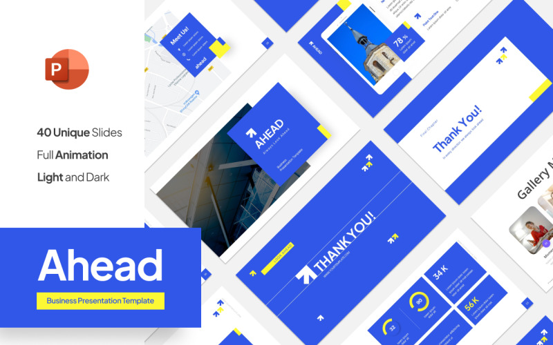 Ahead Business PowerPoint-mall