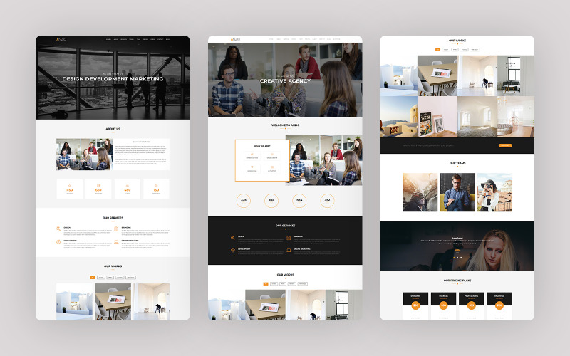 Anzio – Responsives einseitiges WordPress-Theme