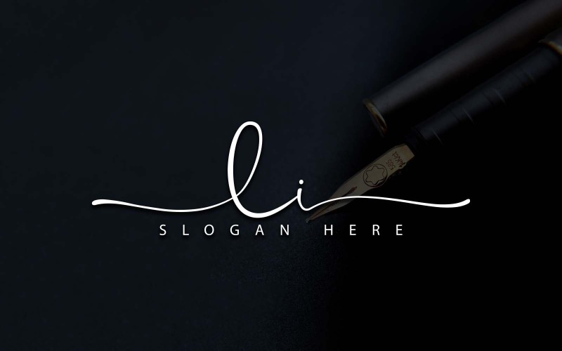 Creatieve fotografie LI brief Logo ontwerp