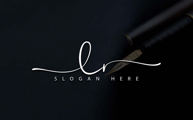Creatieve fotografie LR brief Logo ontwerp